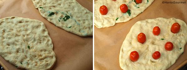 Focaccia de tomate y albahaca paso 3 HortoGourmet
