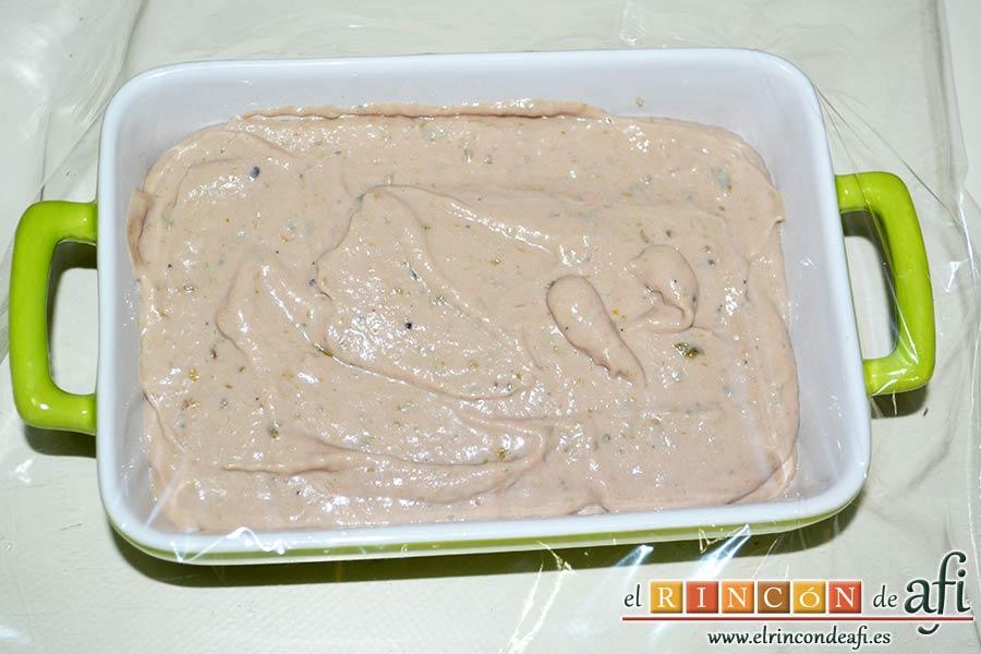 Paté de atún y anchoas, refrigerar varias horas antes de consumirlo