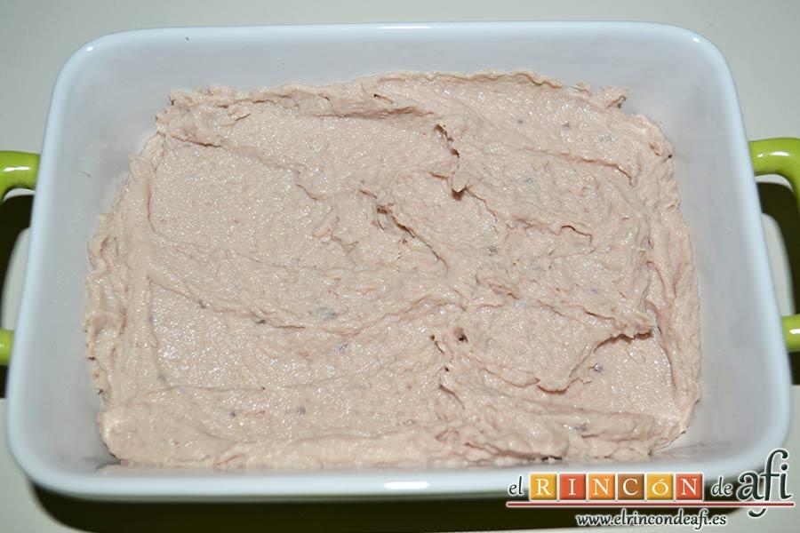 Paté de atún y anchoas, sugerencia de presentación