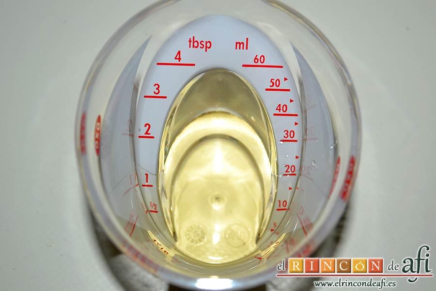 Paté de atún y anchoas, preparar el vino