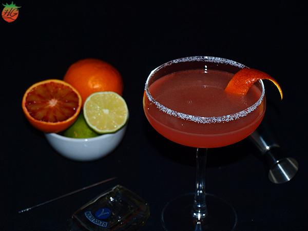 Margarita de naranja sanguina
