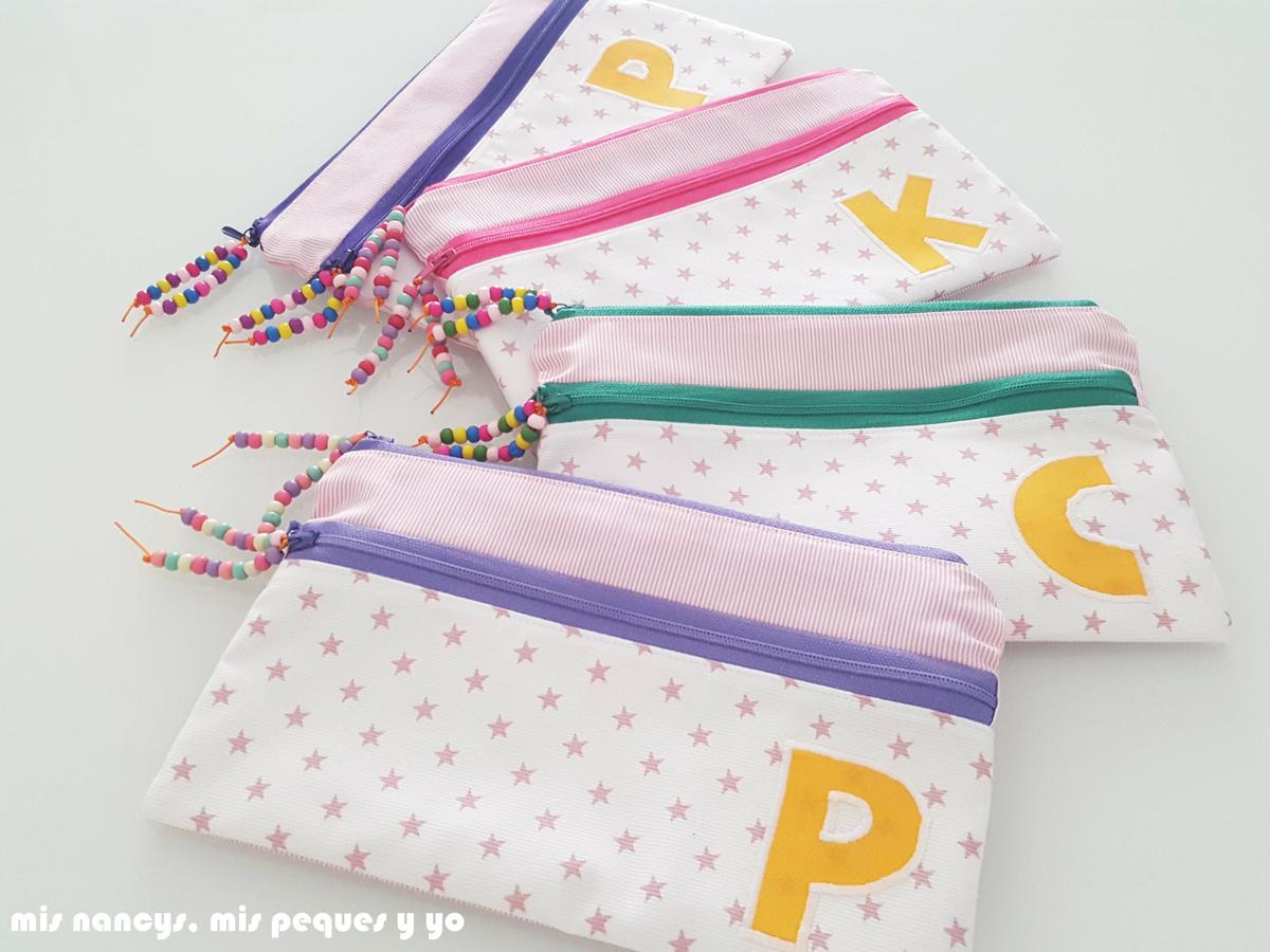 mis nancys, mis peques y yo, estuches escolares con dos cremalleras, conjunto de estuches
