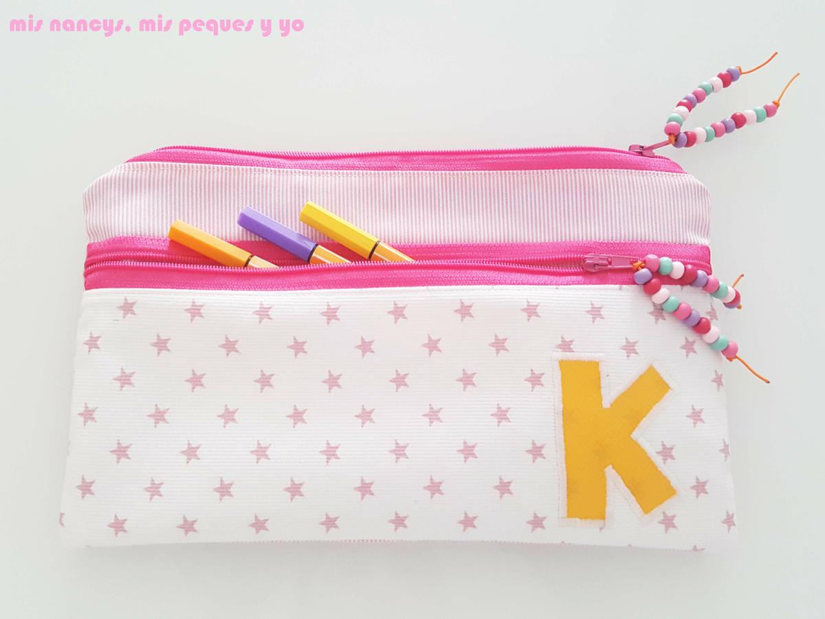 mis nancys, mis peques y yo, estuches escolares con dos cremalleras, detalles cremalleras