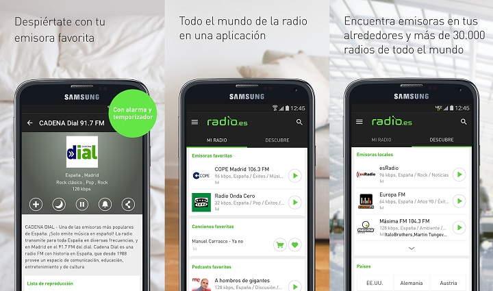 Las mejores apps y sintozadores de radio en Android con miles de emisoras para escuchar la radio por Internet mediante aplicaciones para móvil y tablet como estas 