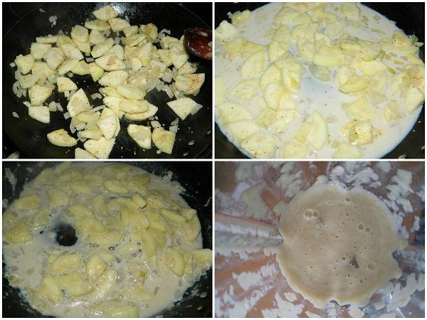 pasta con bechamel de calabacín