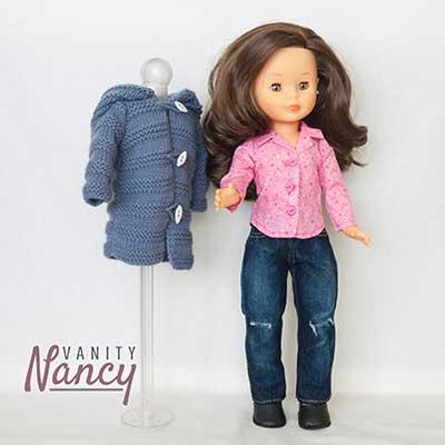 Muñeca Nancy con algunos patrones de Vanity nancy