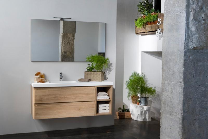Muebles suspendidos con clase para el cuarto de baño