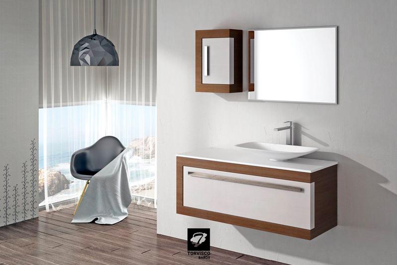 Muebles suspendidos con clase para el cuarto de baño