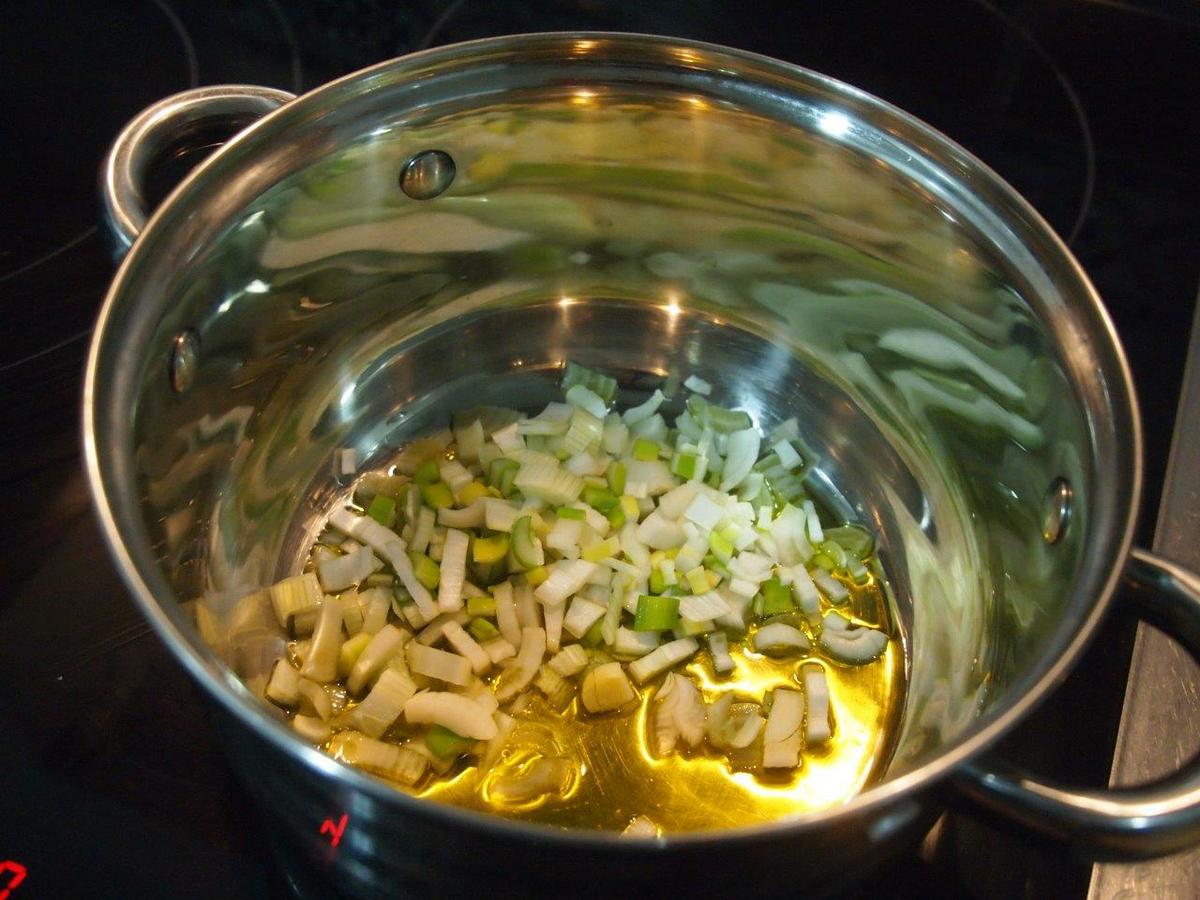 Sofrito para sopa de cardo y tapioca