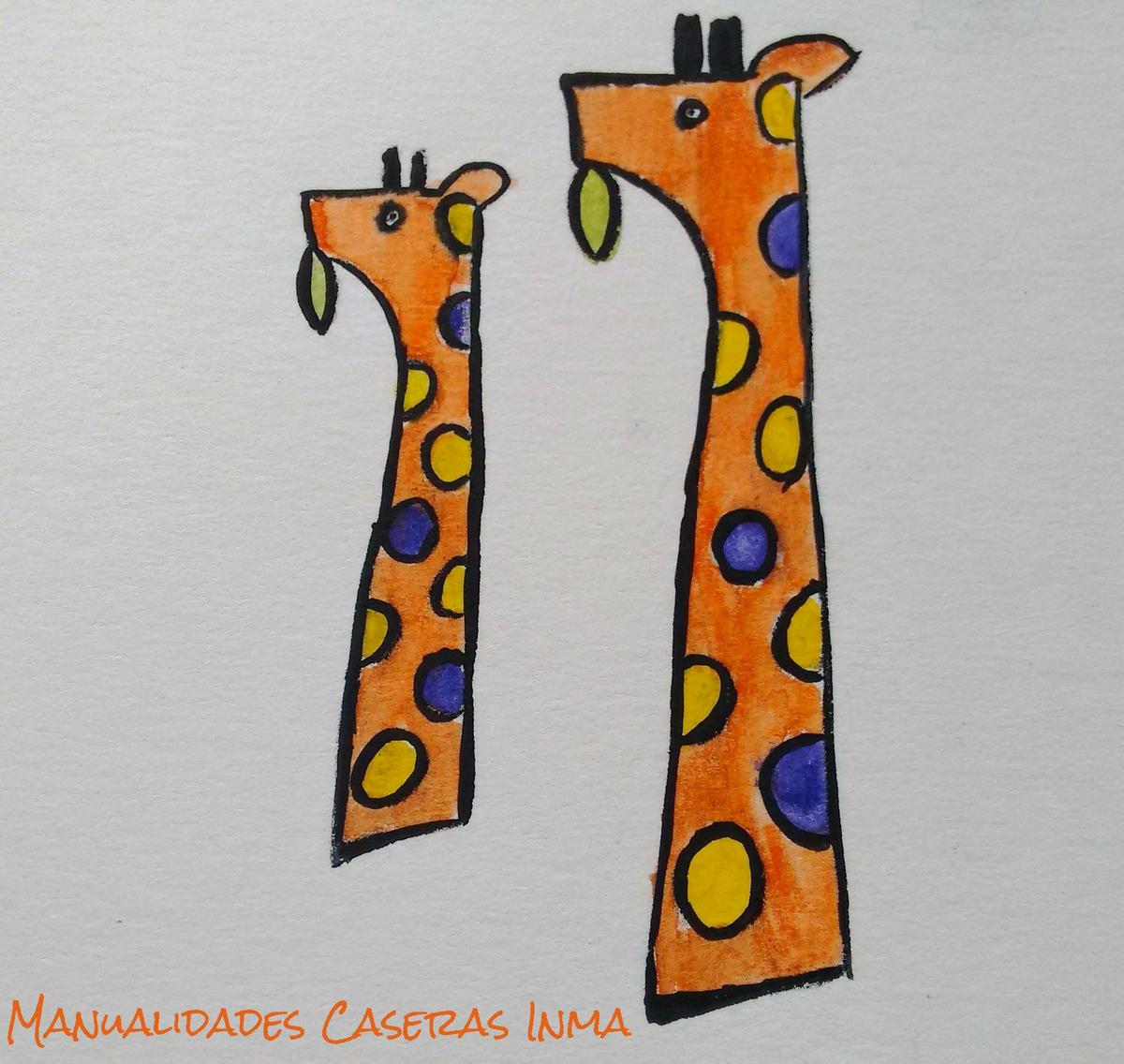 Manualidades Caseras Inma_ Boceto jirafa