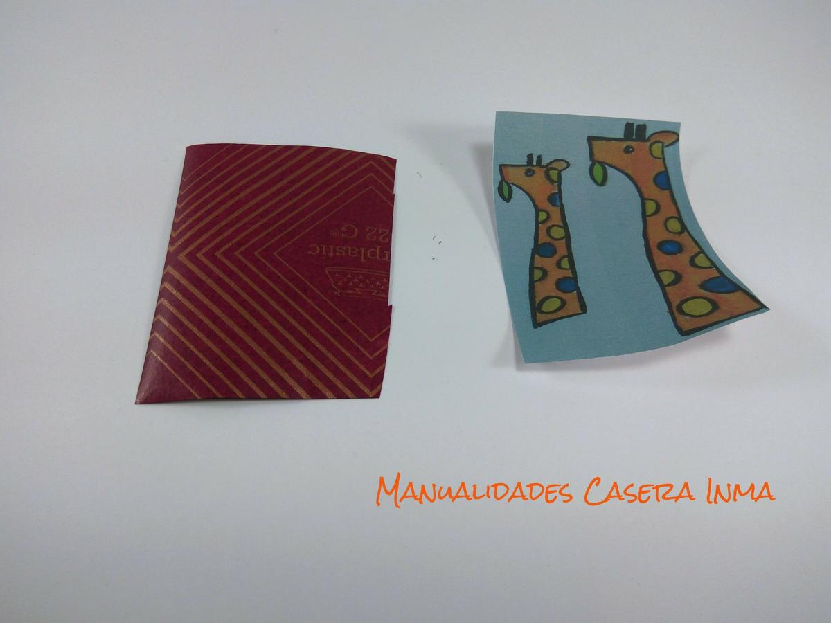 Manualidades Caseras Inma_ Boceto jirafa y calco