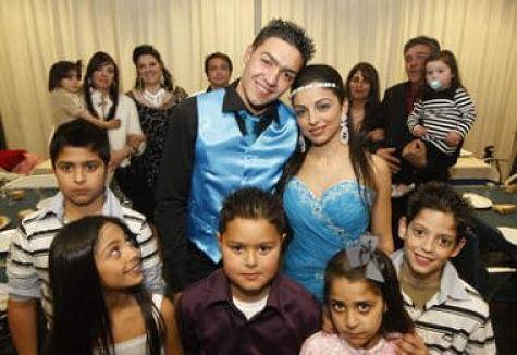 Novios en pedimento gitano