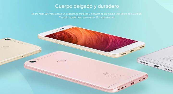 Xiaomi Redmi Note 5A Prime analisis reseña y opinión de este móvil con Snapdragon 435 Octa Core 3GB de RAM 32GB de almacenamiento cámara frontal de 16MP Andrioid 7.1 MIUI 9 y batería de 3080mAh especificaciones y precio 