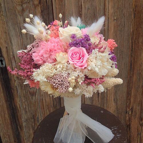 Ramo de novia en rosa