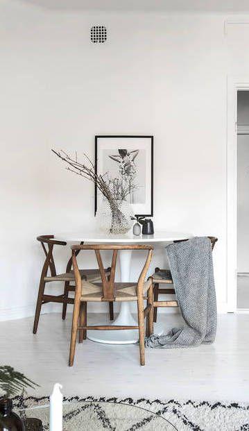 lagom en la decoración - uso de materiales naturales y ramas - Livingroomideas