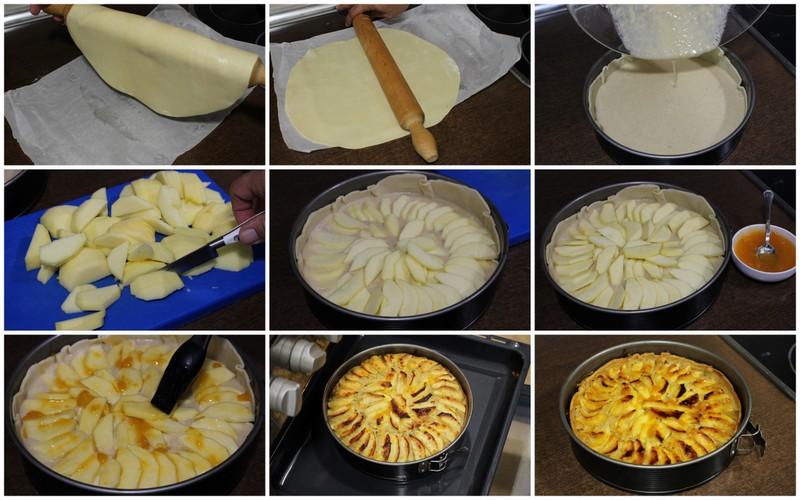 Tarta de manzana casera