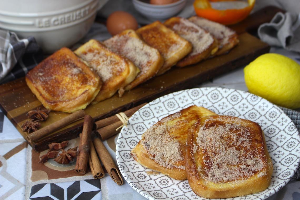 Torrijas al horno sin lactosa