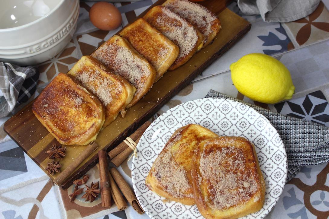 Torrijas al horno sin lactosa
