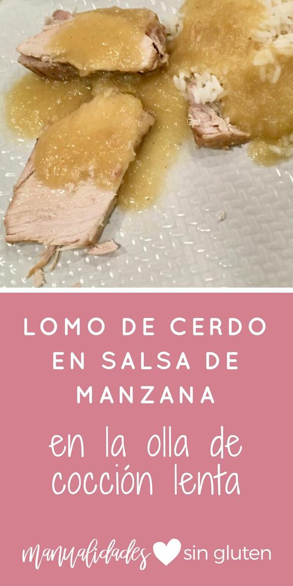 lomo de cerdo en salsa de manzana