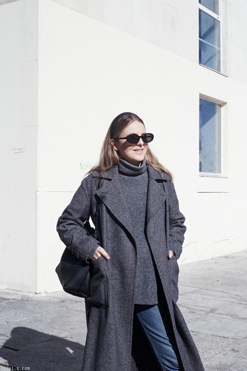 Trini | Max Mara coat Acne Studios jeans Prada boots
