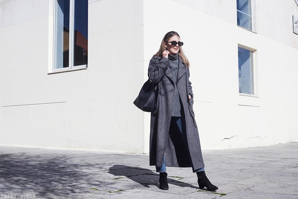 Trini | Max Mara coat Acne Studios jeans Prada boots