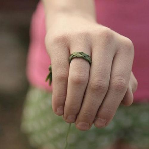 Anillo de boda de tela