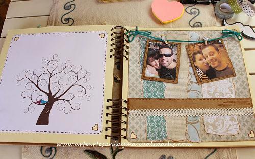 Libro de firmas con scrap