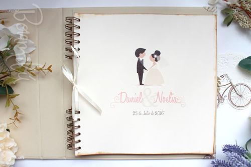 Libro de firmas sencillo decorado