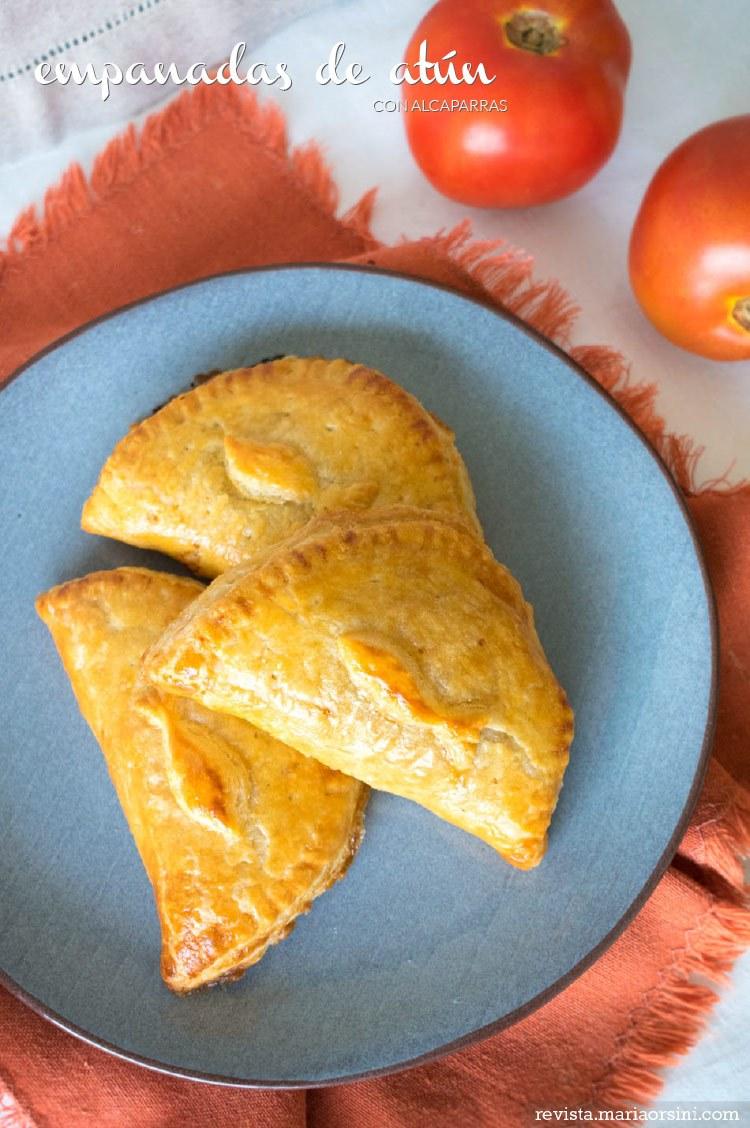 Deliciosas empanadas de atún con alcaparras, receta de revista Maria Orsini