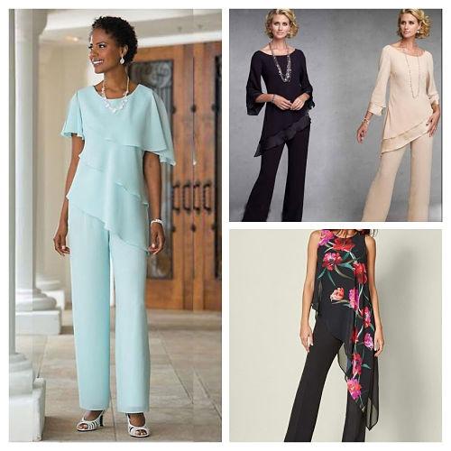 Madre novia con pantalón