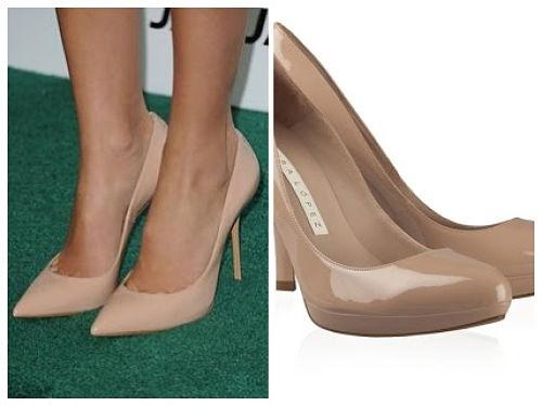 Zapatos estiletos en color piel