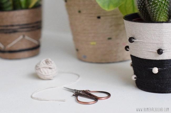 decoración de macetas 