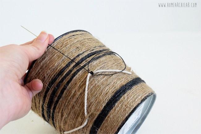 macetas personalizadas con cuerda