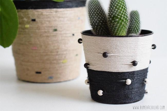 decoración de macetas 