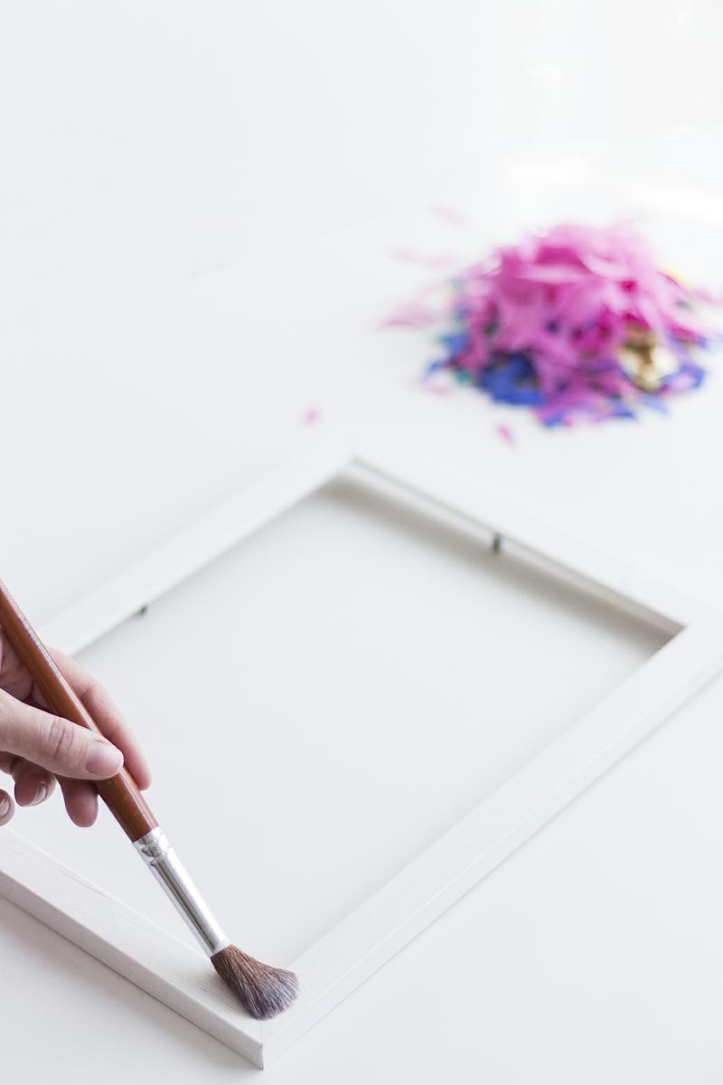 tutorial para hacer un marco de confeti