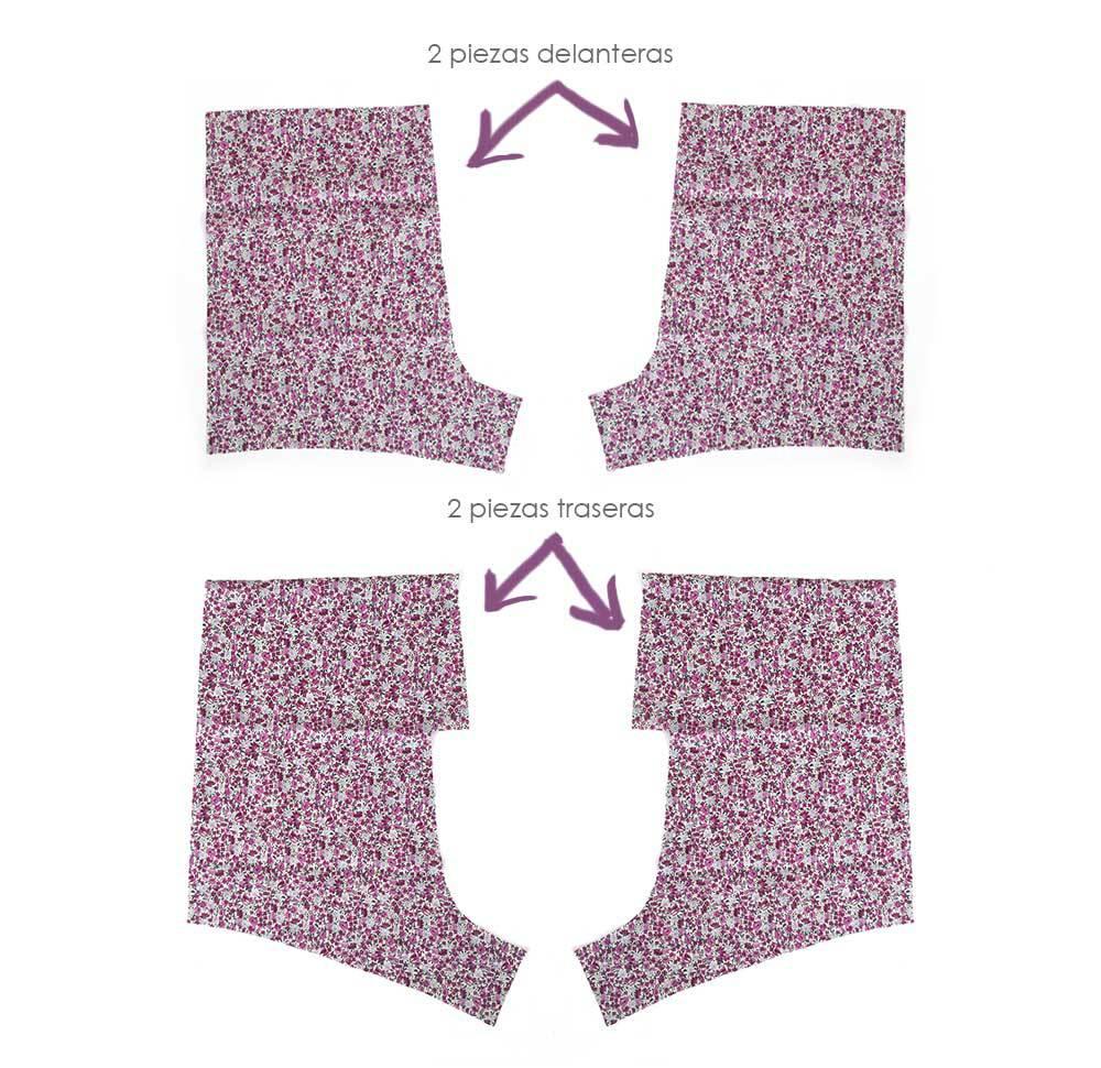 Cómo hacer un pelele de punto y tela combinado de bebé DIY - Tutorial y Patrón