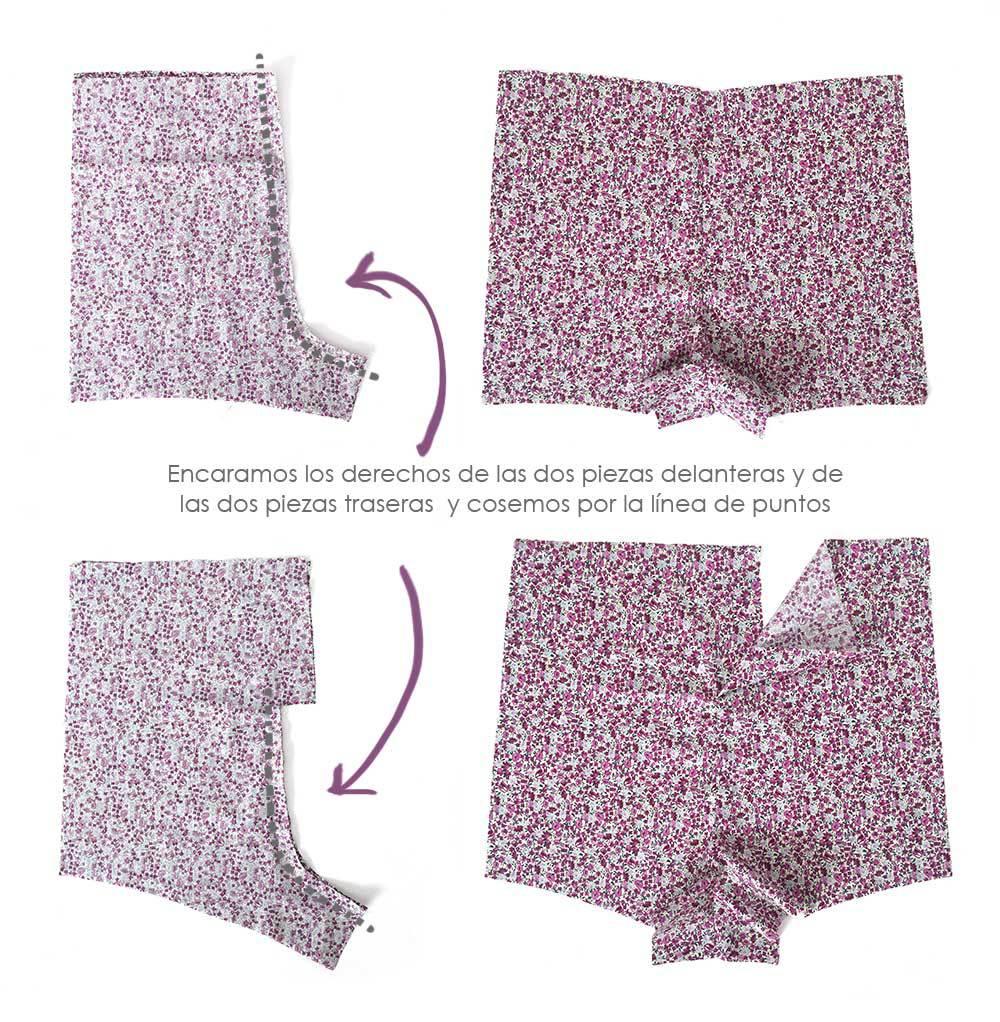 Cómo hacer un pelele de punto y tela combinado de bebé DIY - Tutorial y Patrón