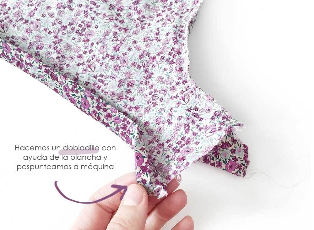 Cómo hacer un pelele de punto y tela combinado de bebé DIY - Tutorial y Patrón