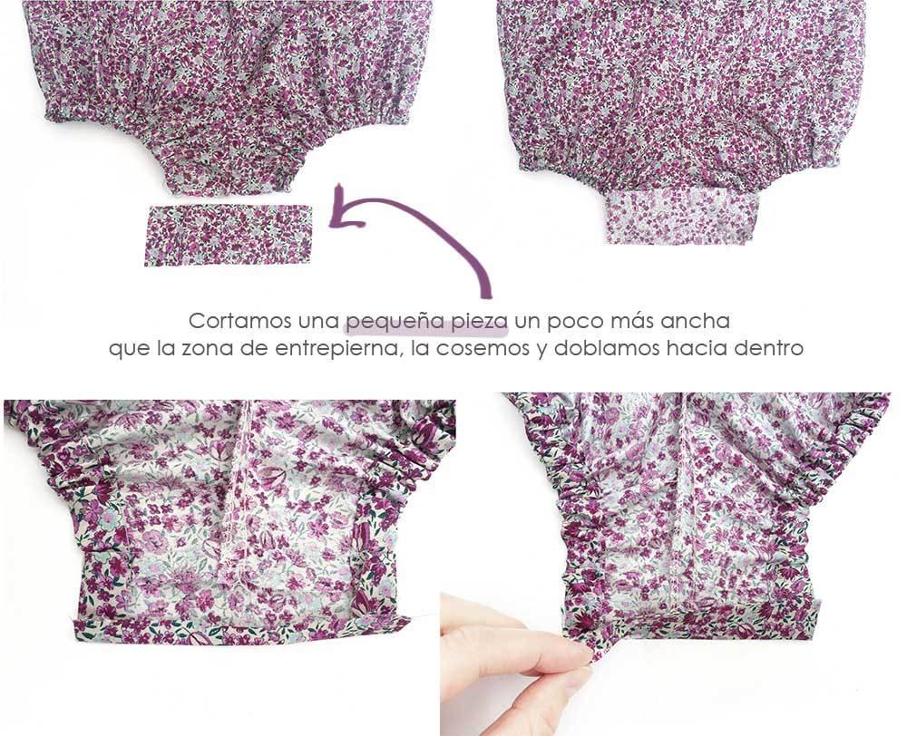 Cómo hacer un pelele de punto y tela combinado de bebé DIY - Tutorial y Patrón