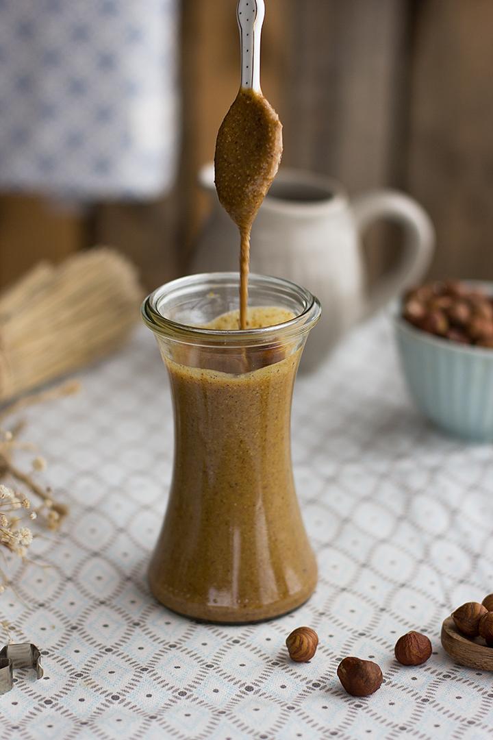 Como hacer mantequilla de avellanas casera receta saludable