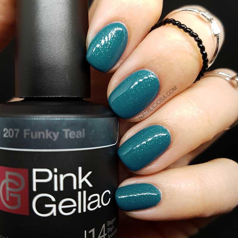 tono verde azulado de esmalte semipermanente de pink gellac opiniones para invitada de boda que color llevar funky teal 207