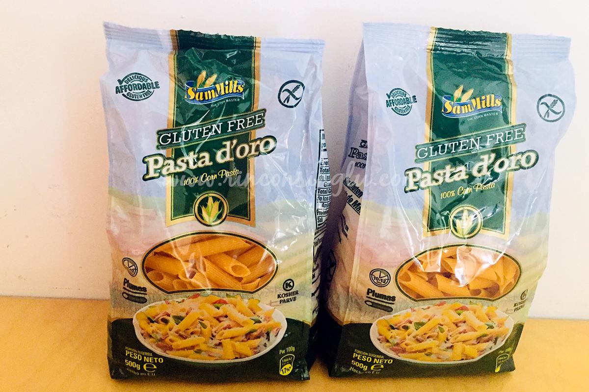 macarrones sin gluten de la marca sammills