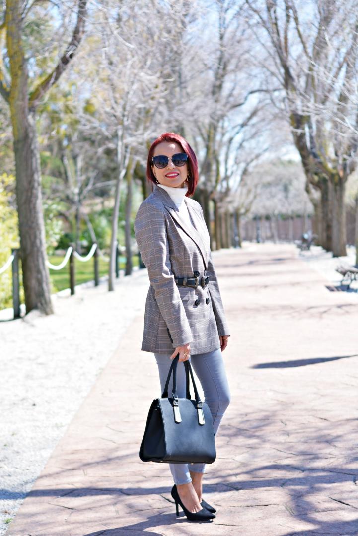 Blazer estampado Principe de Gales