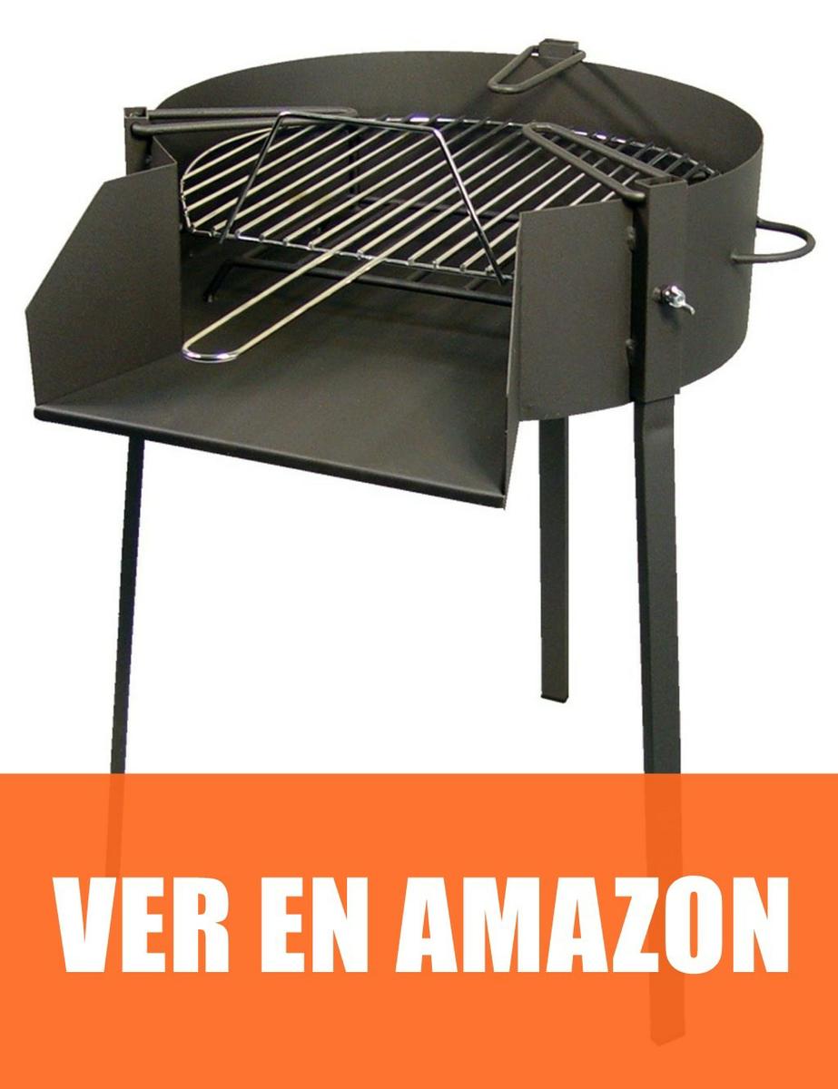 Imex El Zorro - Barbacoa redonda con soporte para paella