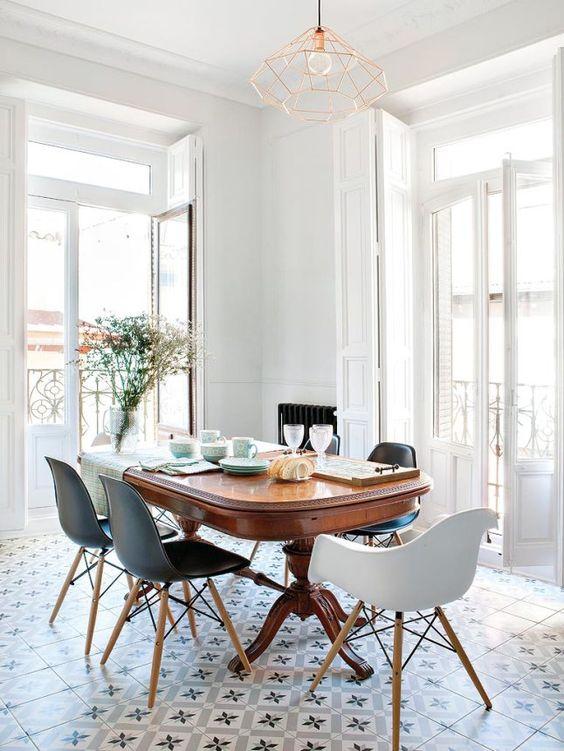 Decorar con estilo nórdico un comedor clásico
