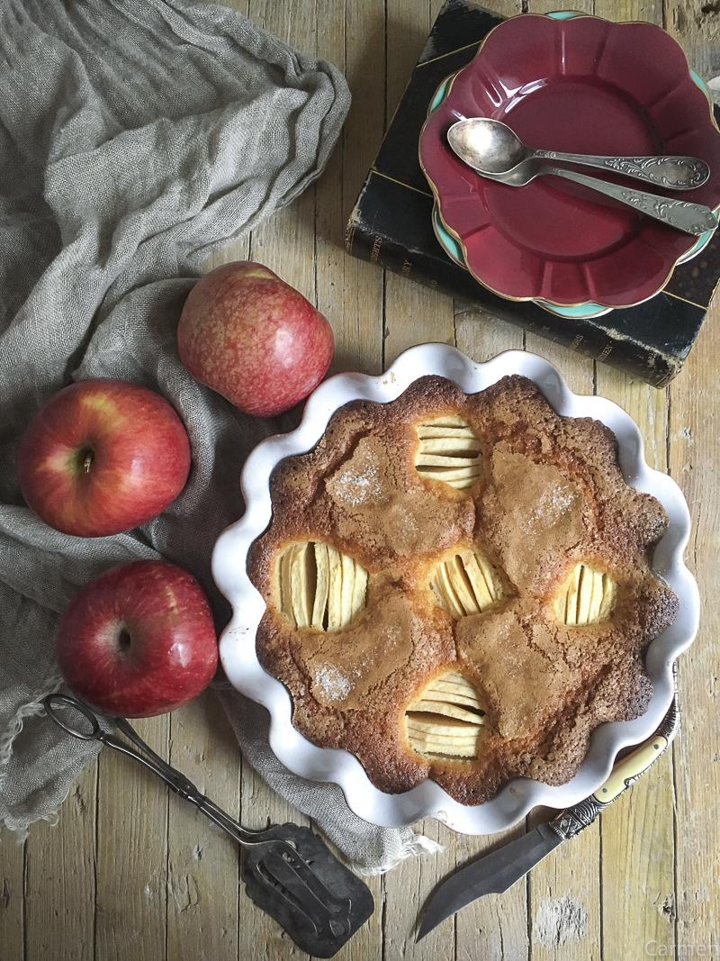 Bizcocho de manzana cenital