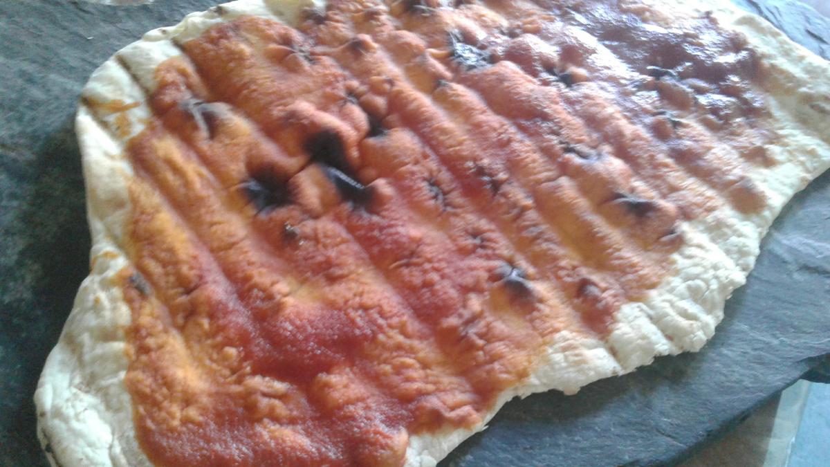 Pizza a la parrilla