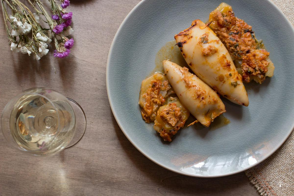 receta de calamares rellenos