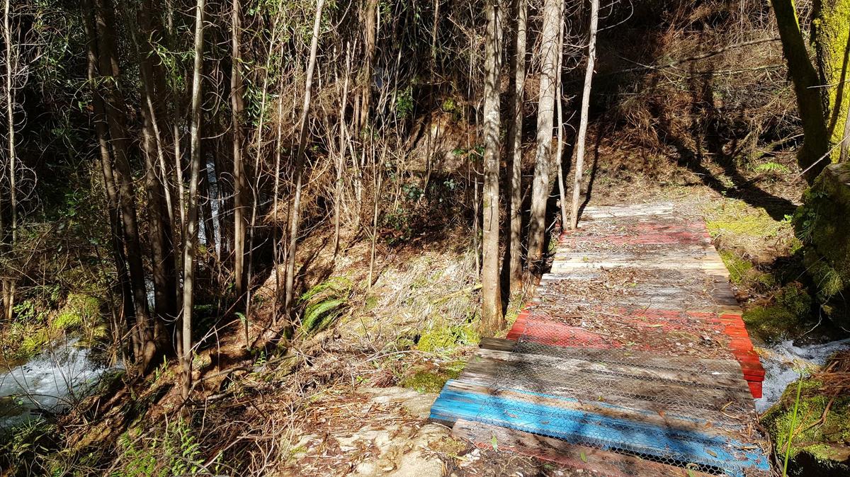 Otro de los puentes sobre el río.