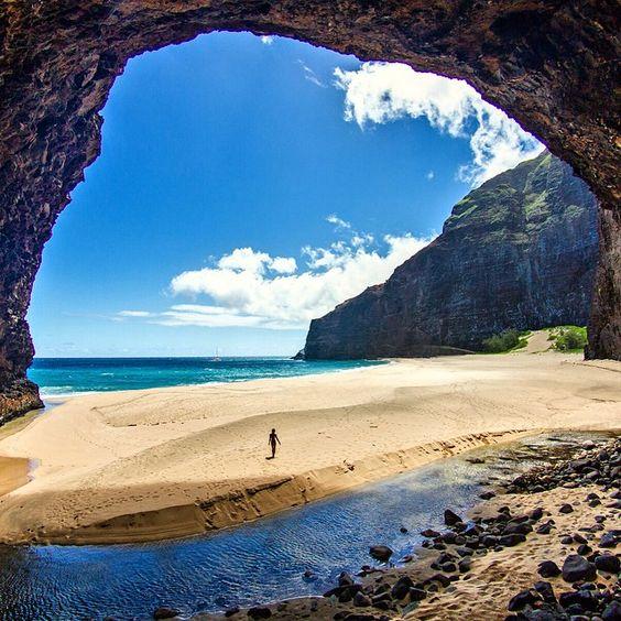 Honopu Beach, Kauai, Hawaii, Islas para visitar en Estados Unidos